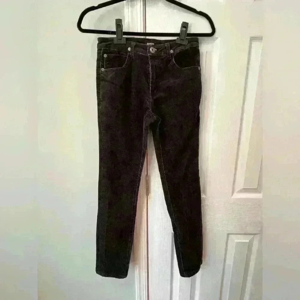 Hudson Girls 14 Black Corduroy Jeans Pants